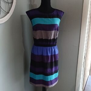 SPECIAL 2/$25 Loft Casual Blue and Purple  Mini Dress MENTION DISCOUNT IN BUNDLE
